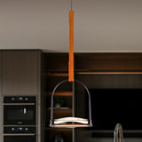 VONN Artisan Ravenna VAP2231BL 8" Integrated LED ETL Certified Height Adjustable Pendant with Glass Shade