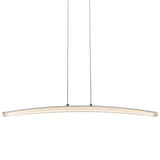 VONN Haeidi VMC31510AL 32" LED Chandelier, Adjustable Suspension Fixture, Modern Linear Chandelier Light, Silver